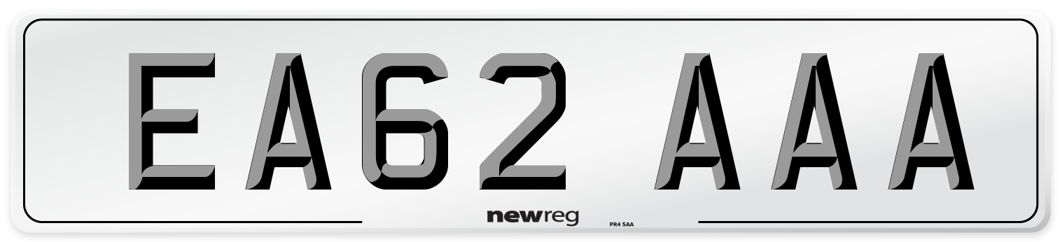 EA62 AAA Number Plate from New Reg